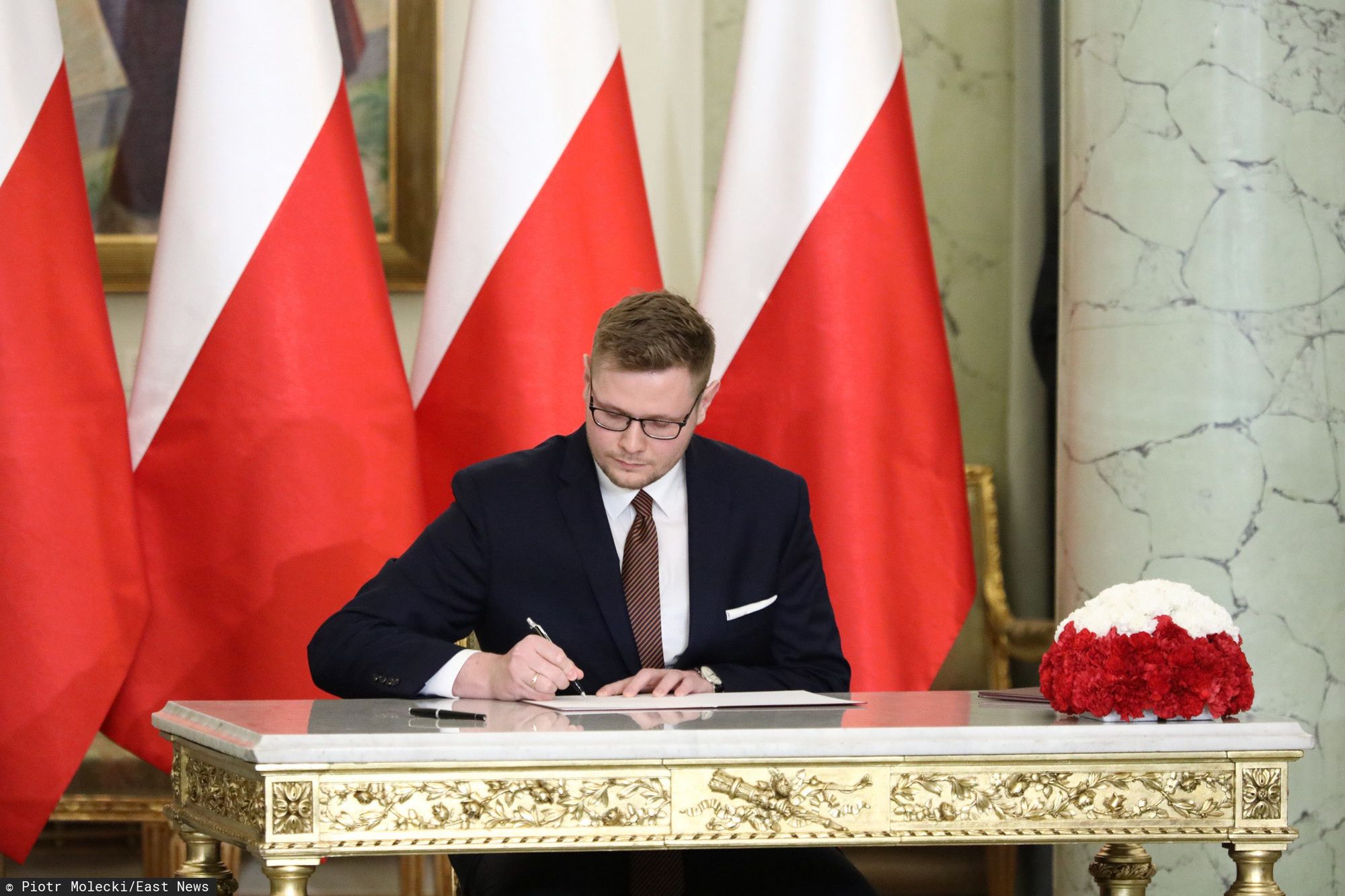 Minister Środowiska Michał Woś