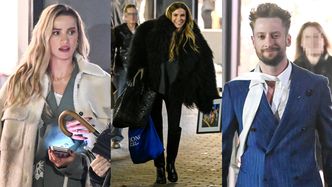 Kulisy finału "Tańca z Gwiazdami": wychodzący oddzielnie ze studia Maffashion i Michał Danilczuk, Maja Bohosiewicz w futrze