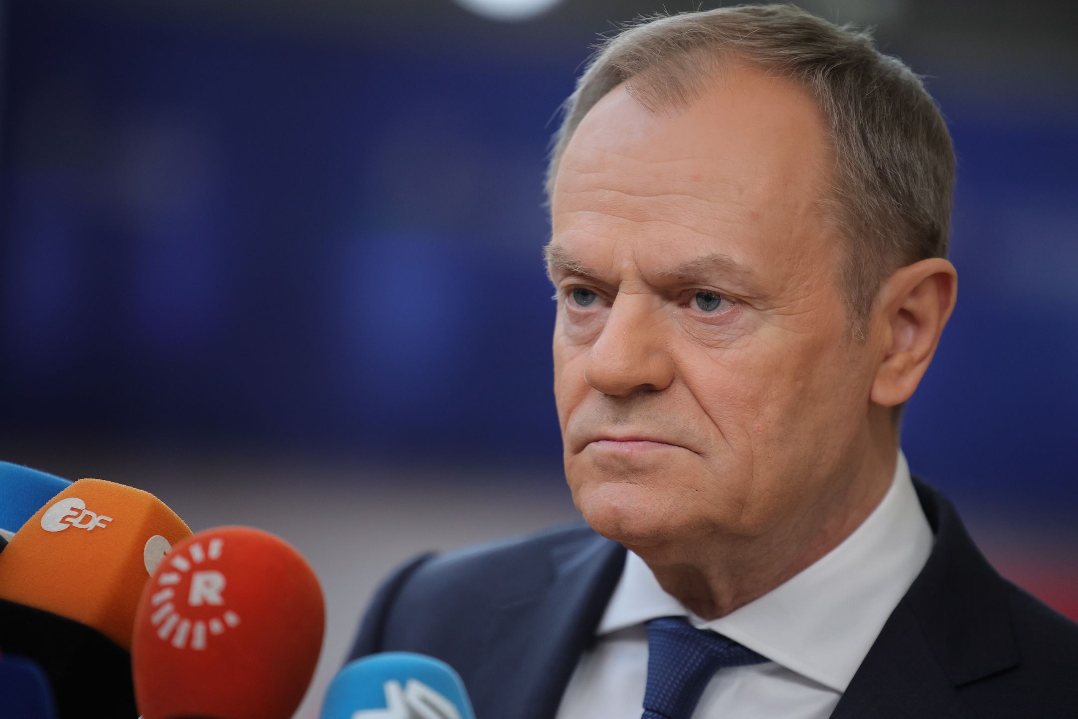 Poland's Prime Minister Donald Tusk arrives for a Special European Council in Brussels, Belgium, 01 February 2024. EU leaders gather in Brussels to discuss the mid-term revision of the EU's long-term budget for 2021-2027, including support to Ukraine. EPA/OLIVIER MATTHYS Dostawca: PAP/EPA.