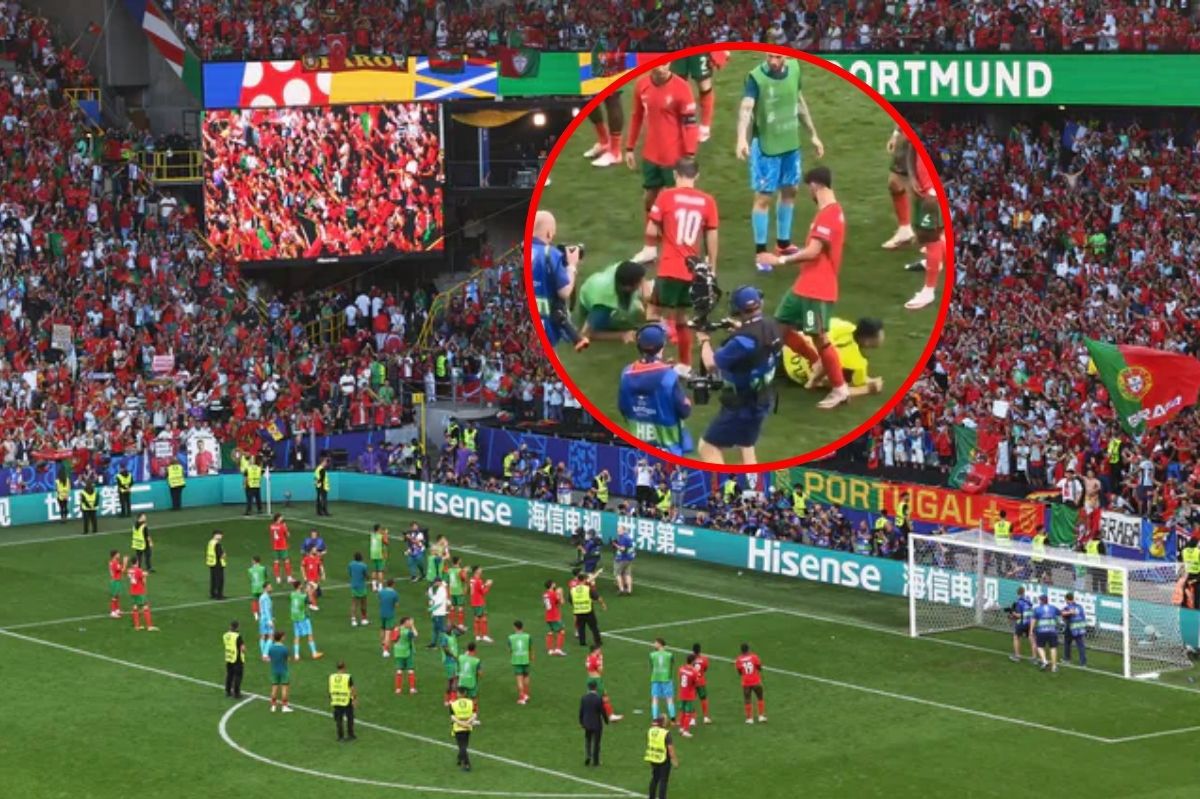 Bizarre fan chaos leaves star Ramos injured in Portugal’s 3-0 win