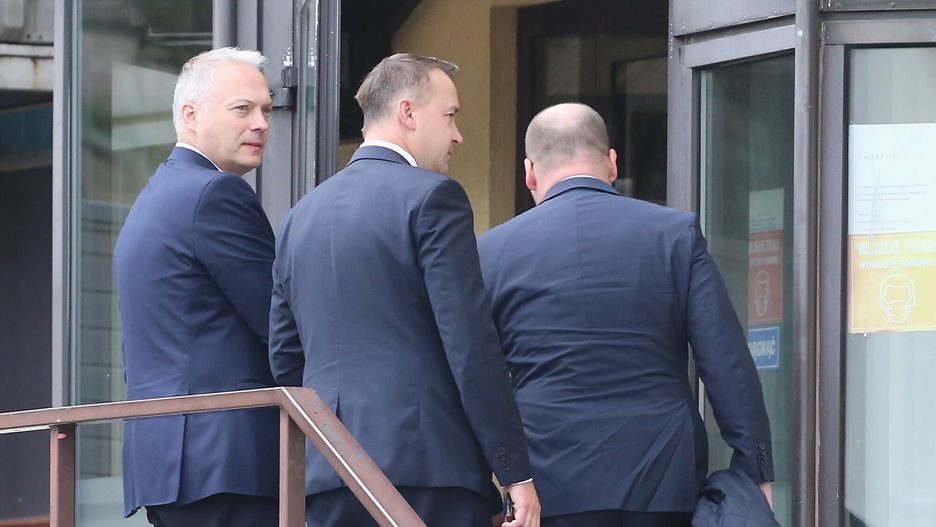 Republikanie w biurze PiS przy Nowogrodzkiej. Po lewej Jacek Żalek

