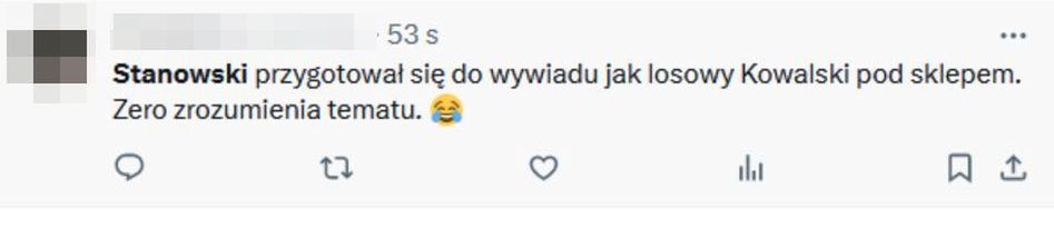 Komentarze na X