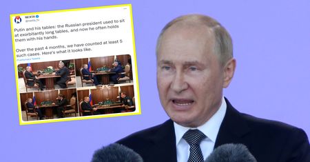 Przeanalizowali zdjęcia Putina. Sami spójrzcie, co robi z ręką