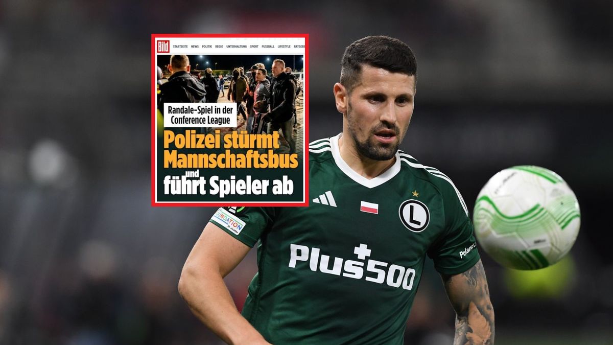 Na zdjęciu Paweł Wszołek. W ramce artykuł niemieckiego "Bilda".