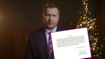 Kompromitacja Czarnka. Oświadczenie z błędem ortograficznym