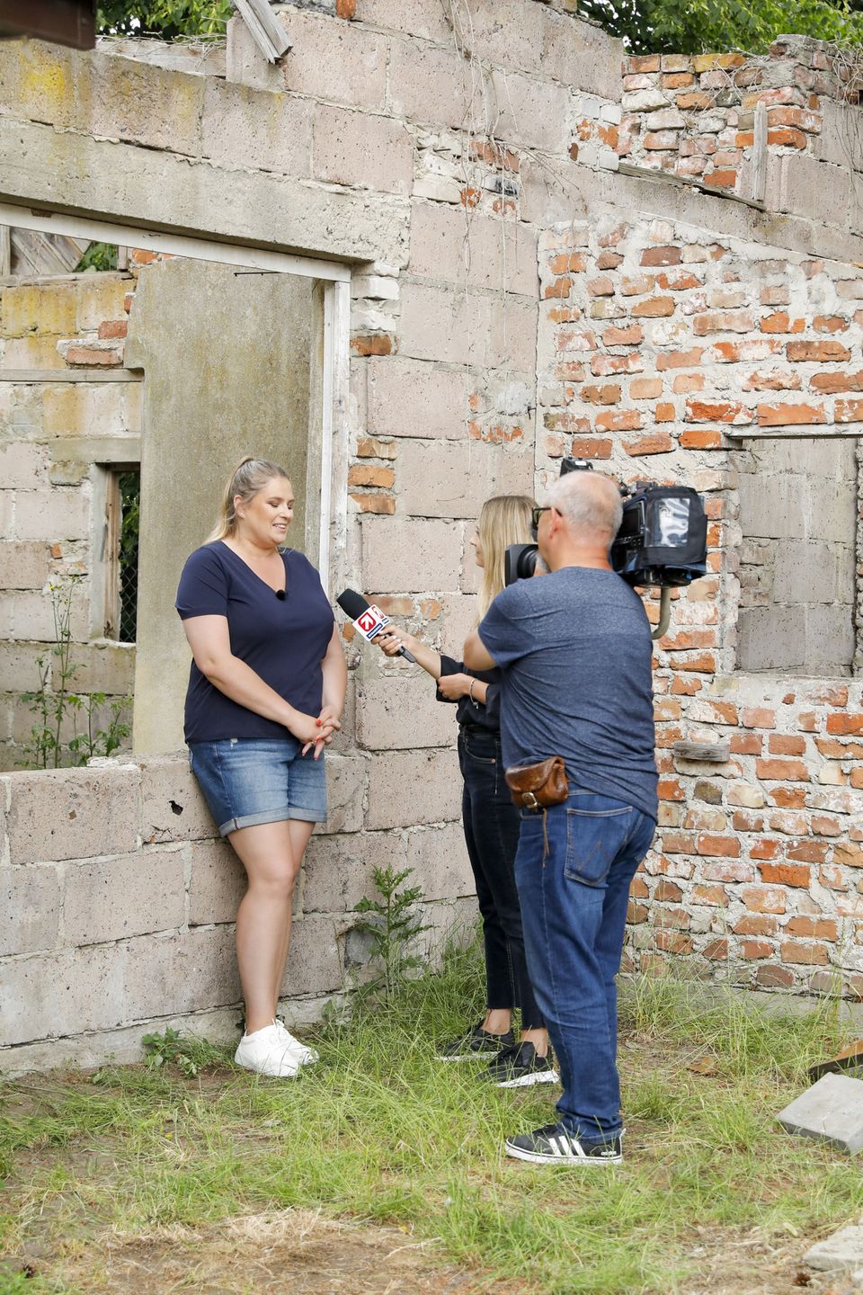 Elżbieta Romanowska na planie programu "Nasz nowy dom"