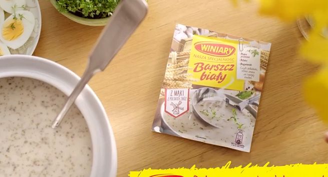 Barszcz Biały Winiary reklamowany „nie tylko od święta” (wideo)