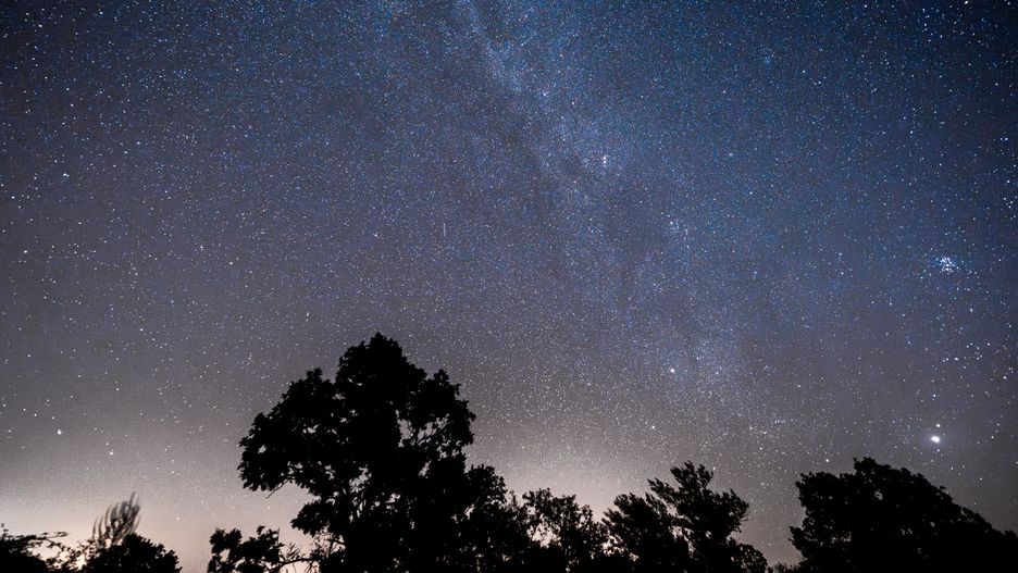 SPAIN, SPAIN - AUGUST 12: Perseid shower seen from the Sierra de Guadarrama, on 12 August, 2024 in Buitrago de Lozoya, Madrid, Spain. The Perseids, popularly known as the tears of San Lorenzo because their peak usually coincides with the festivities of this saint, are a prolific annual meteor shower during the months of July and August. The meteors are released from the tail of a comet that passes every 130 years around the sun and that, at this time of the year, coincides with the orbit of the Earth. (Photo By Diego Radames/Europa Press via Getty Images)