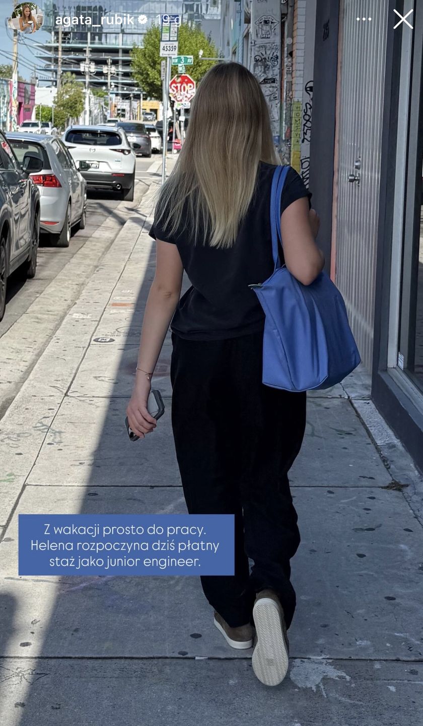 Helena Rubik idzie do pracy