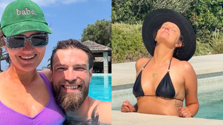 Zborowska eksponuje sylwetkę w skąpym bikini