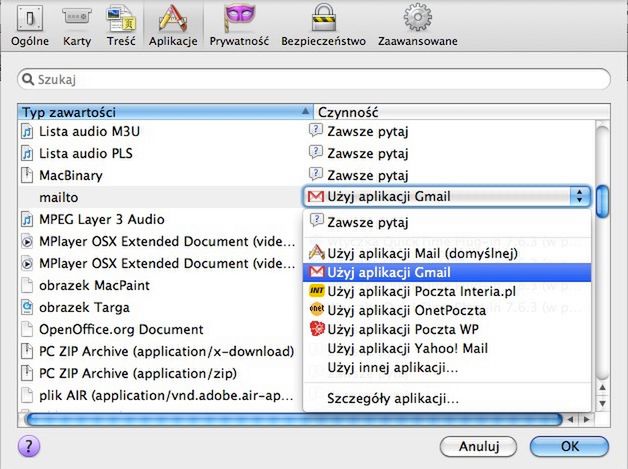 Jak ustawić Gmail lub Yahoo Mail jako domyślną usługę pocztową w Windows? 2