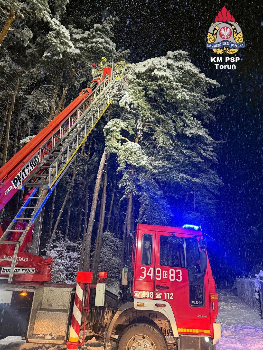 Atak zimy w Toruniu i okolicy