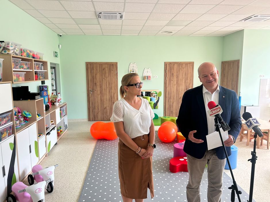 Żłobek Miejski nr 2 w Płocku po rozbudowie. Teraz pomieści 159 dzieci