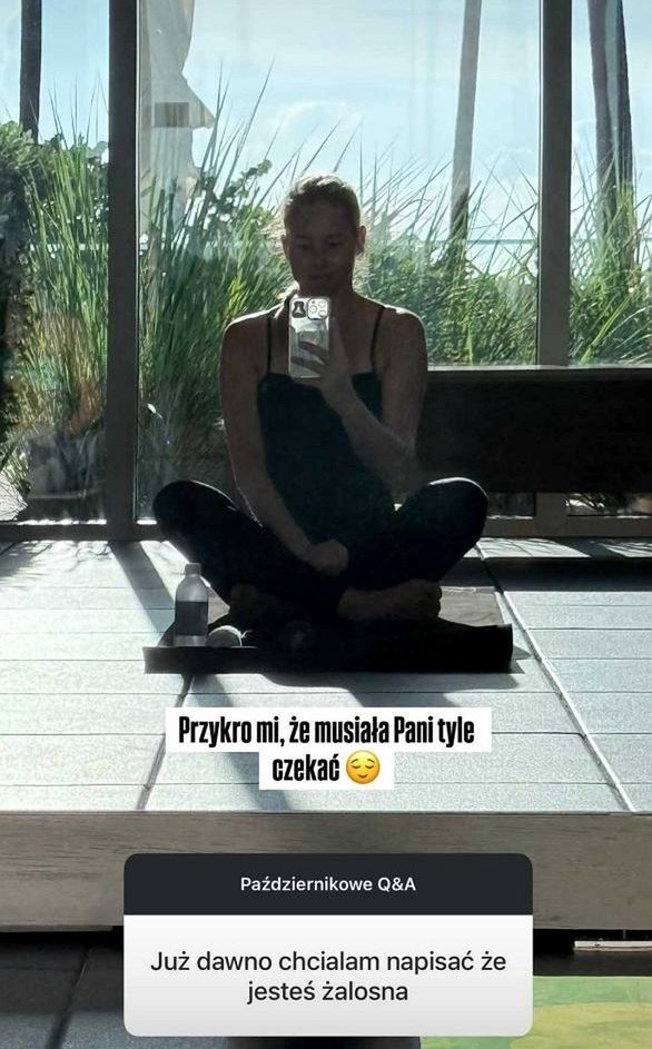 Agata Rubik odpowiada na komentarz, że jest żałosna