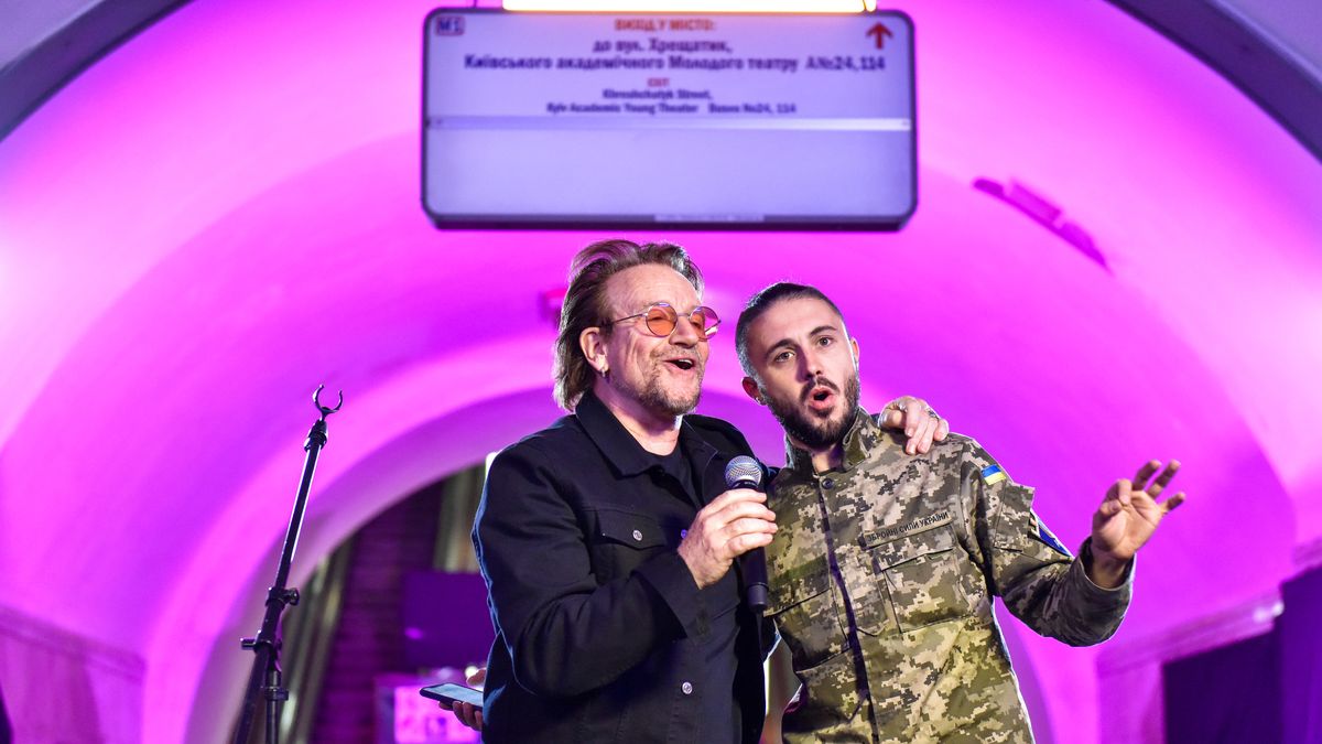 Bono dał koncert w Kijowie.