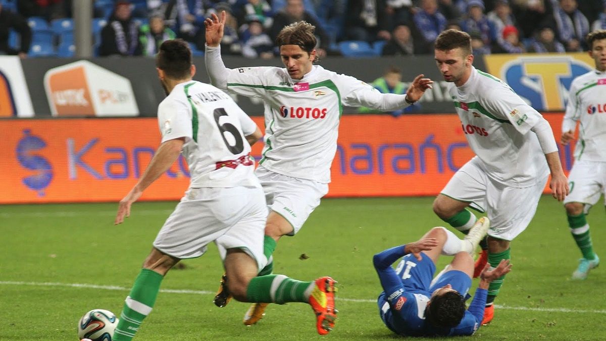 Stojan Vranjes w barwach Lechii Gdańsk w 2014 roku