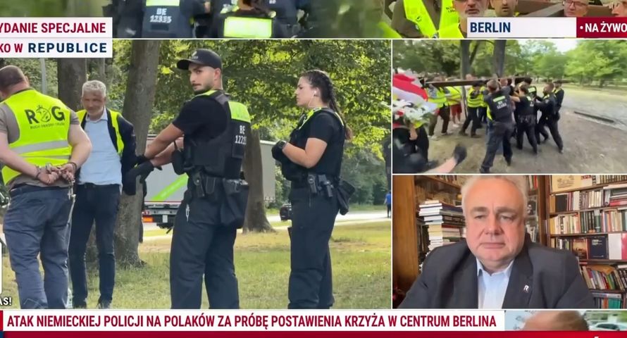 Bąkiewicz wśród zatrzymanych w Berlinie. Sakiewicz nie chce w Republice reklam niemieckich firm