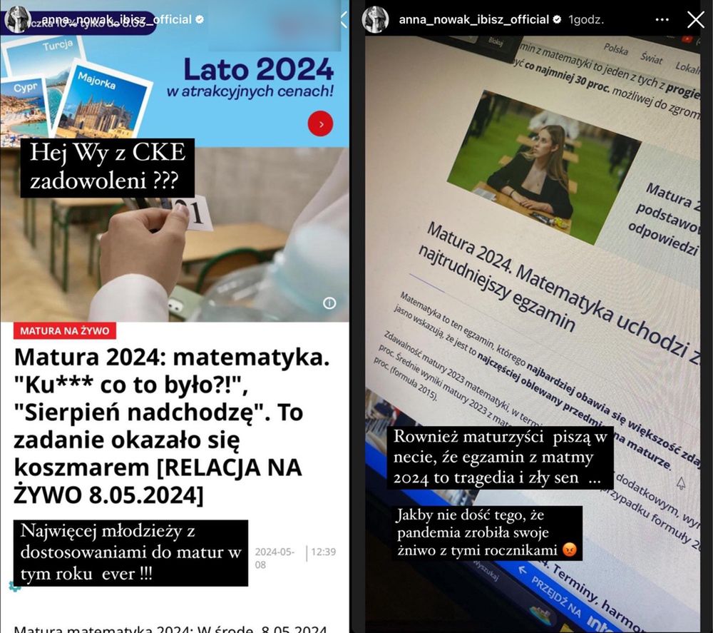 Anna Nowak-Ibisz psioczy na maturę