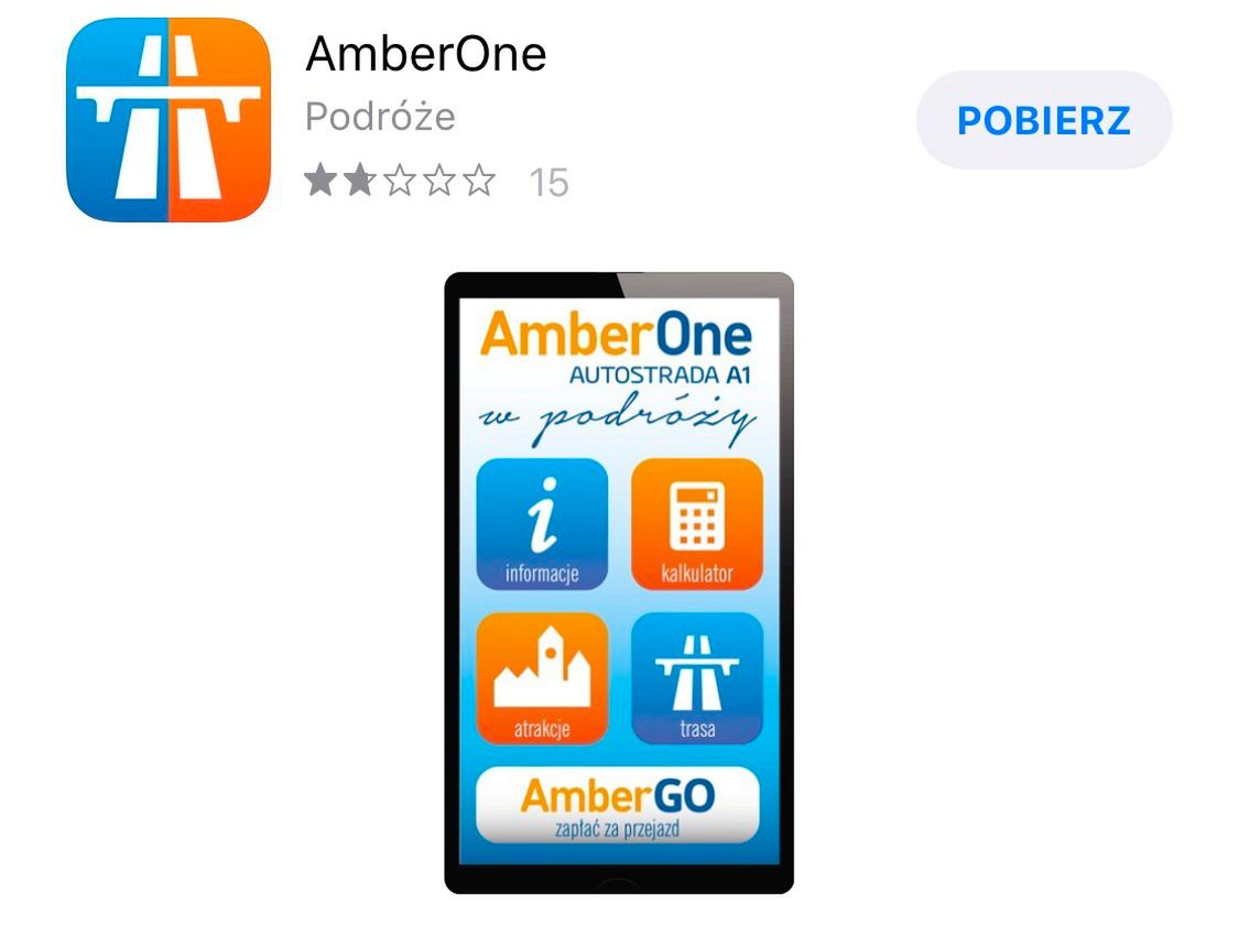 Aplikacja AmberOne po zainstalowaniu przekieruje was do aplikacji Autopay