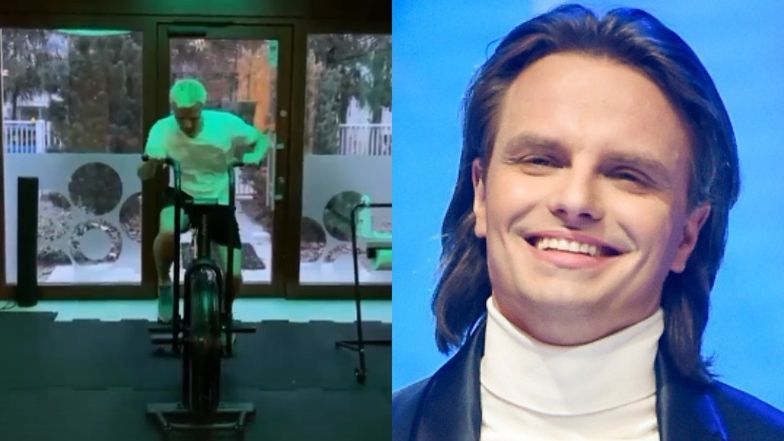 Marcin Hakiel wylewa siódme poty na siłowni