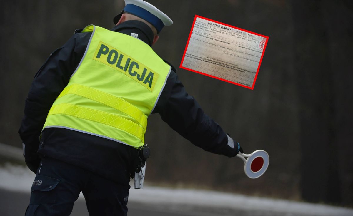 policja, kontrola prędkości, mandat Drogowy recydywista. Dotkliwa kwota mandatu