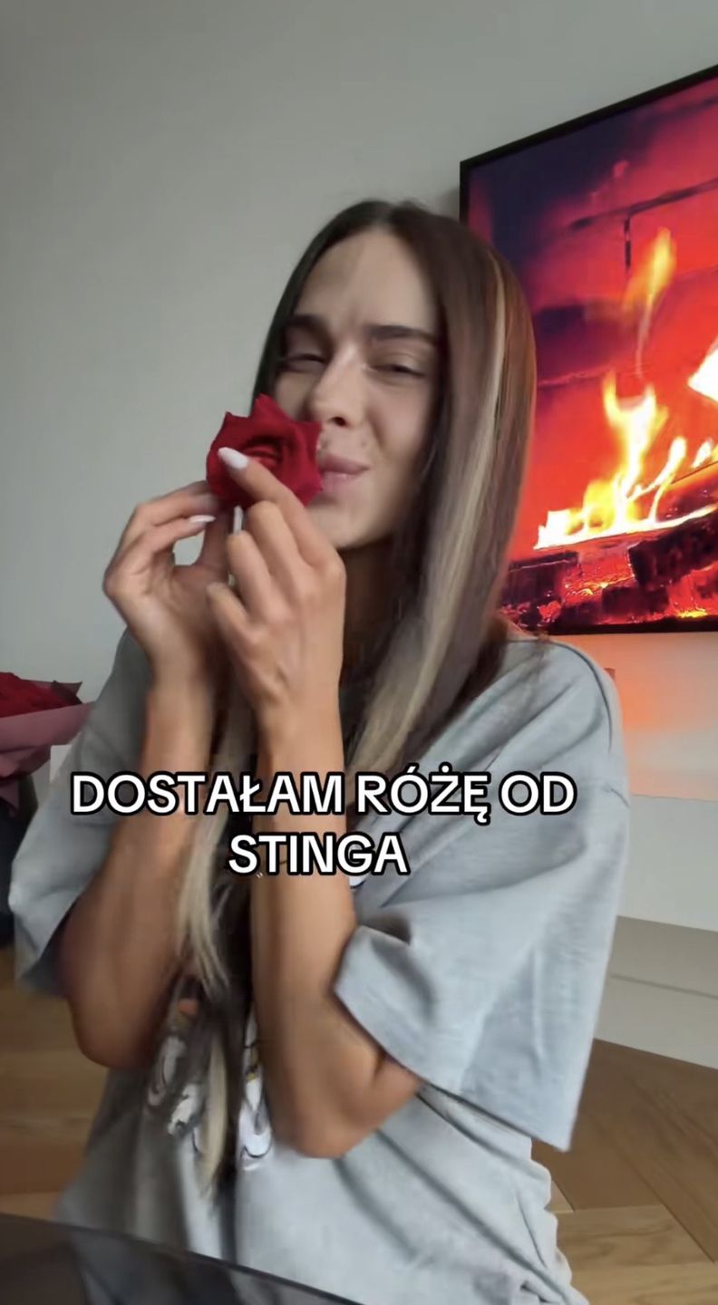 Blanka dostała różę od Stinga