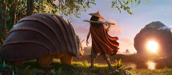 Kadr z animacji Raya i ostatni smok