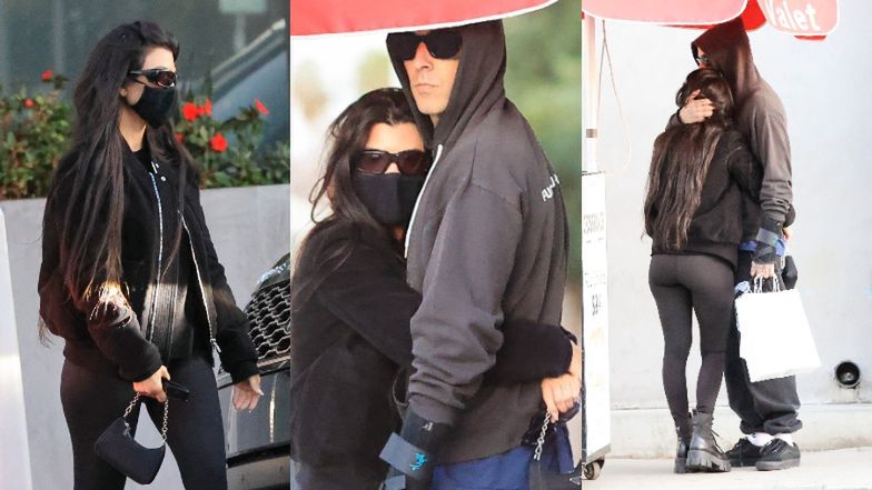 Kourtney Kardashian i Travis Barker obściskują się na ulicy