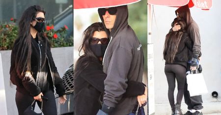 Kourtney Kardashian i Travis Barker obściskują się na środku ulicy (ZDJĘCIA)