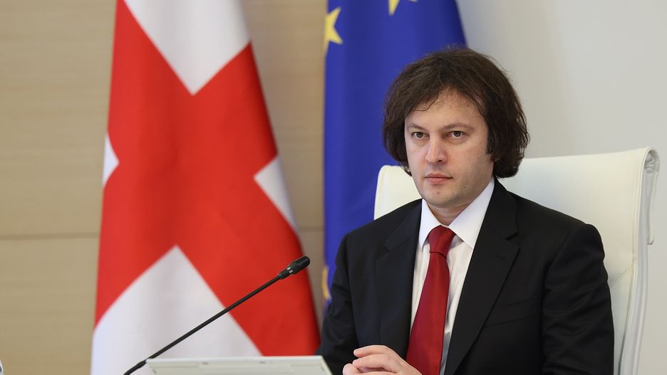 TBILISI, GEORGIA - JANUARY 20: (----EDITORIAL USE ONLY MANDATORY CREDIT - 'PRIME MINISTRY OF GEORGIA / HANDOUT' - NO MARKETING NO ADVERTISING CAMPAIGNS - DISTRIBUTED AS A SERVICE TO CLIENTS----) Georgian Prime Minister Irakli Kobakhidze speaks at the Council of Ministers meeting he chaired at the Government Building, in Tbilisi, Georgia on January 20, 2024. (Photo by Georgian Prime Ministry / Handout/Anadolu via Getty Images)