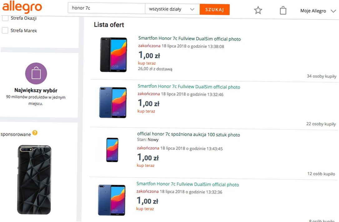 Honor 7C za 1 zł: to nie klienci okazali się cebulakami 2