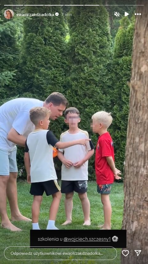 Huczna impreza u Szczęsnych