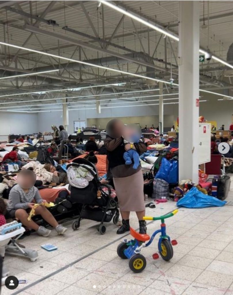 Joanna Przetakiewicz odwiedziła uchodźców w Przemyślu