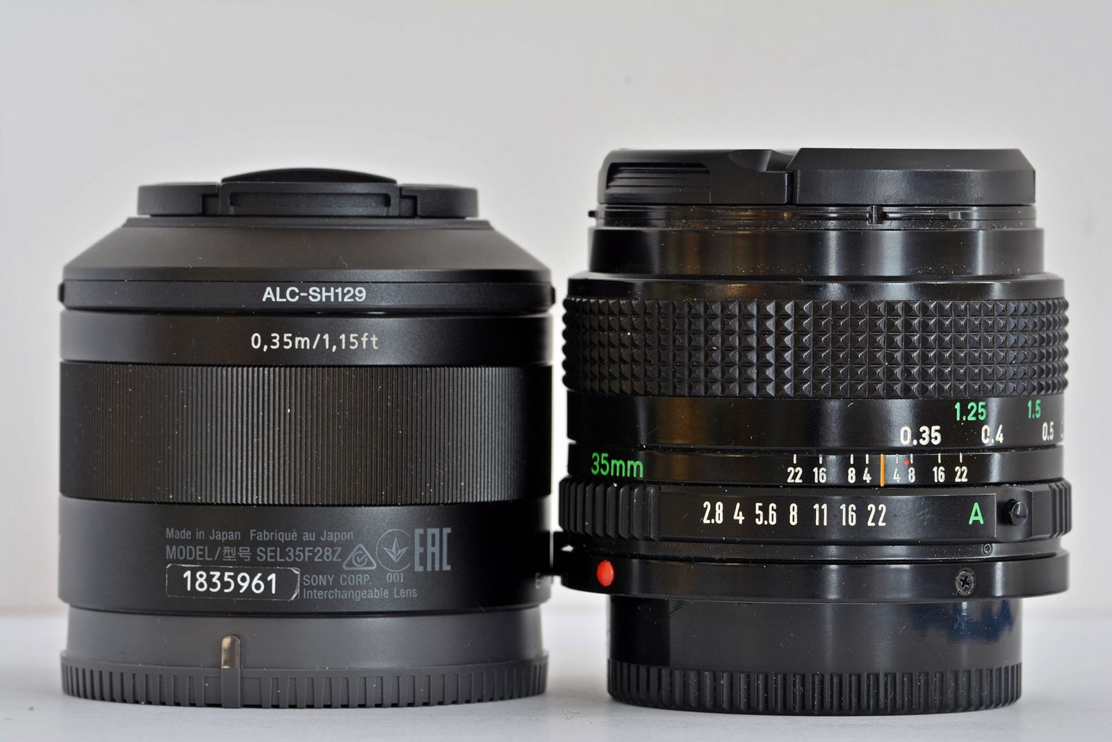 Trzydziestka piątka kontra trzydziestka piątka czyli Sony A7 + Sony Zeiss Sonnar T* FE 35 mm f/2,8 ZA i Canon FD 35 mm f/2,8 3