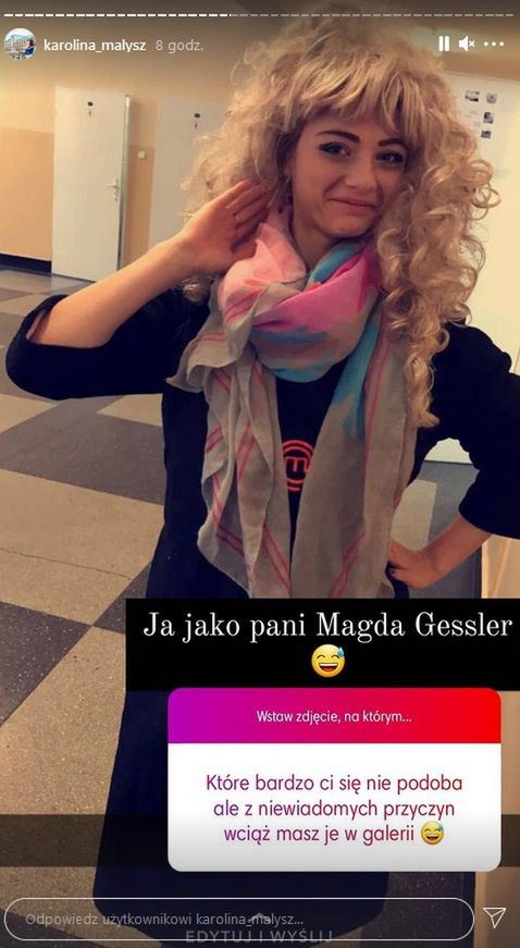 Karolina Małysz przyłączyła się do zabawy na Instagramie i pokazała internautom sporo starszych zdjęć z narzeczonym i rodziną
