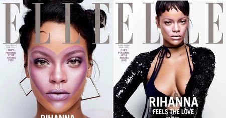 Rihanna pozuje z sercem na twarzy