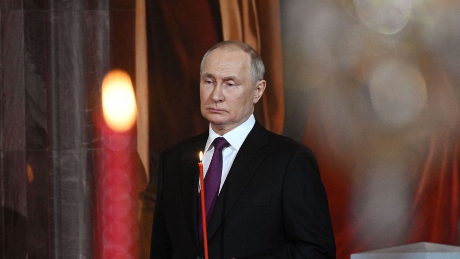 Władimir Putin wziął udział w nabożeństwie wielkanocnym