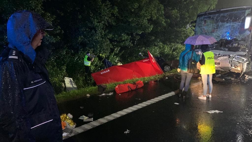 Droga była zablokowana przez całą noc.