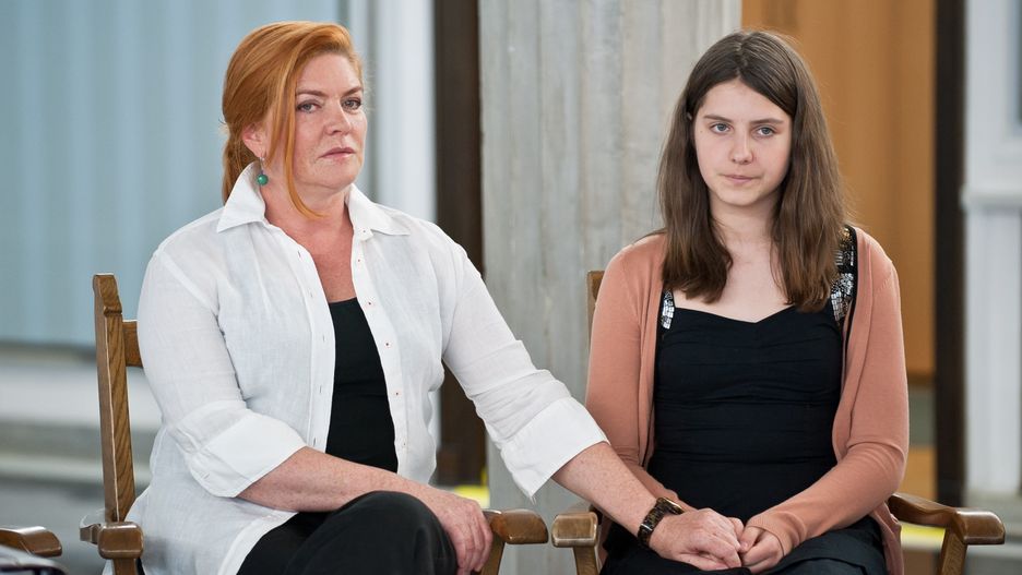 Katarzyna Dowbor z córką Marią Dowbor-Baczyńską w 2012 roku