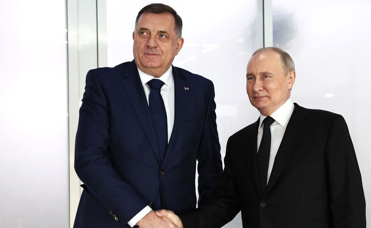 Vladimir Putin with Milorad Dodik