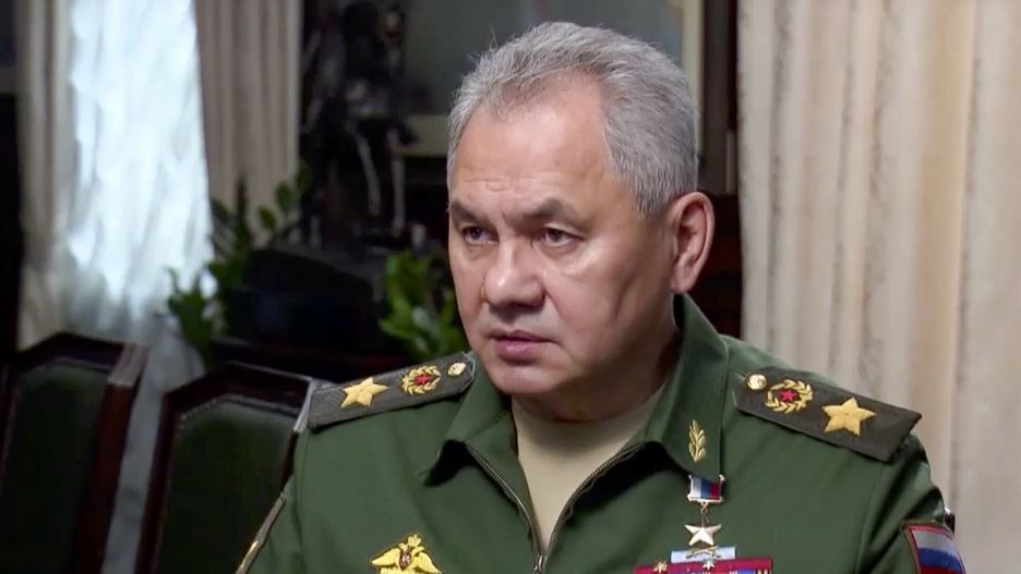 TemporaryIn this handout photo taken from video released by Russian Defense Ministry Press Service, Russian Defense Minister Sergei Shoigu speaks in televised remarks in Moscow, Wednesday, Sept. 21, 2022. Russian President Vladimir Putin ordered a partial mobilization of reservists in Russia, in a measure that appeared to be an admission that Moscow?s war against Ukraine isn't going according to plan after nearly seven months of fighting. Only those with relevant combat and service experience will be mobilized, Russian Defense Minister Shoigu said. (Russian Defense Ministry Press Service via AP)
