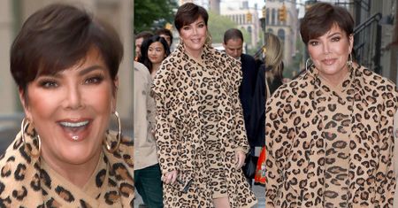 Cętkowana Kris Jenner ekscytuje się na widok fotografów