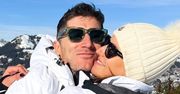 Robert Lewandowski w końcu się zrelaksował i dziękuje żonie za romantyczny wypad na narty (FOTO)