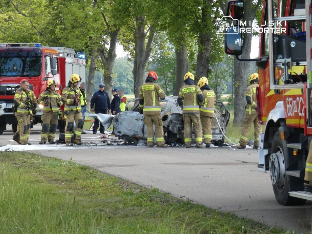fot. Miejski Reporter. Tragiczny wypadek pod Warszawą