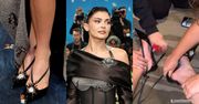 Kylie Jenner PRZYKLEIŁA STOPY do butów i utknęła w szpilkach za 3,5 tys. złotych. Próbując je zdjąć, krzyczała z bólu!