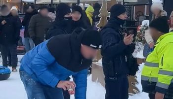 Sceny na Gubałówce. Przyjechała policja. "Koniec imprezy"