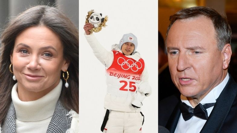 Kinga Rusin cieszy się z medalu Dawida Kubackiego i kpi z TVP