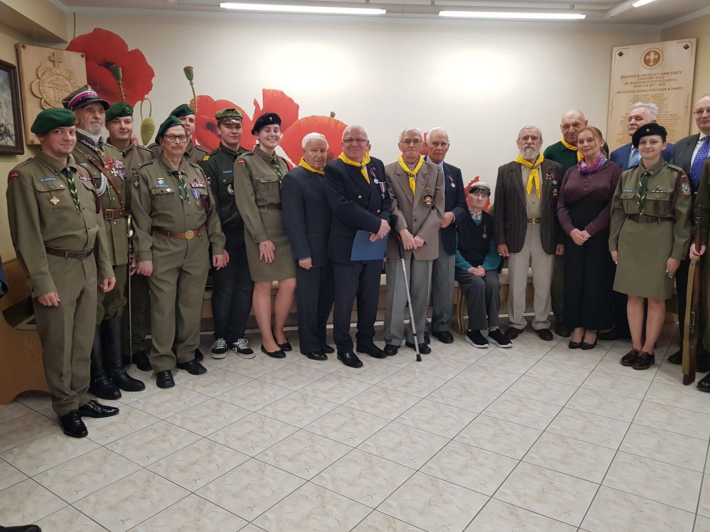 Harcerze z Czerwonego Maku w Skawinie nie zapominają o rocznicy bitwy o Monte Cassino i urodzinach gen. Andersa