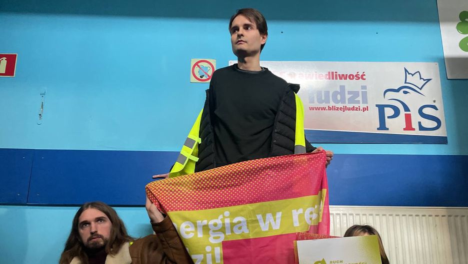 Protest aktywistów w siedzibie PiS-u