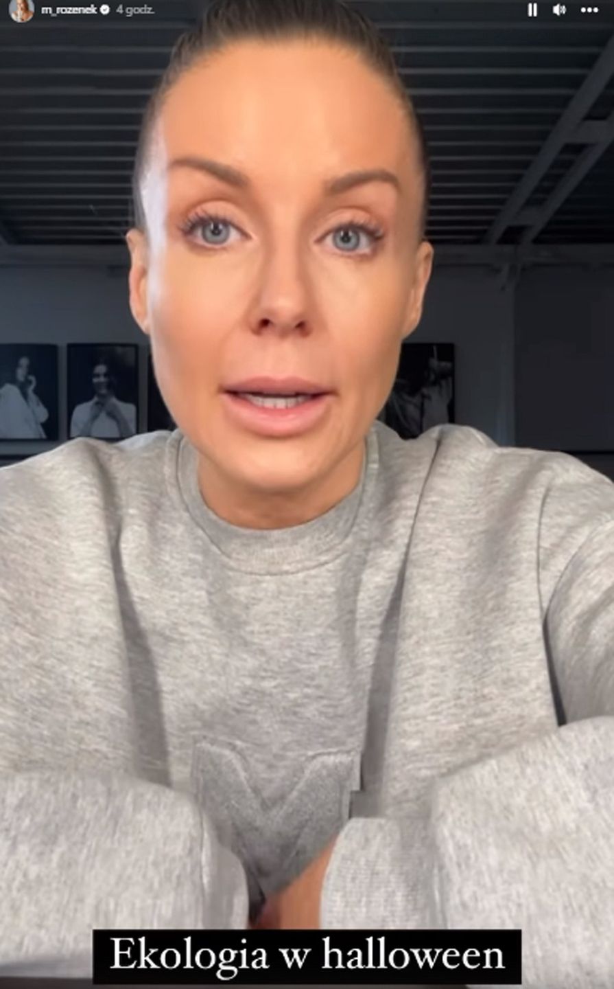 Małgorzata Rozenek tłumaczy się z dekorowania domu na Halloween